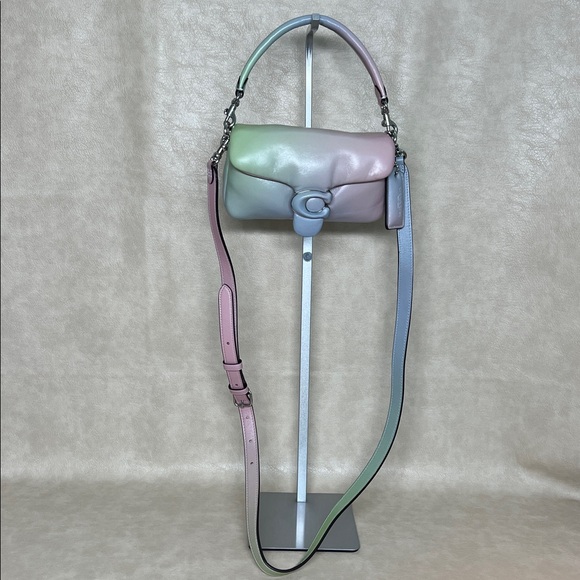COACH Pillow Tabby 18 Ombre Napa Leather multi color mini crossbody bag - Picture 12 of 17